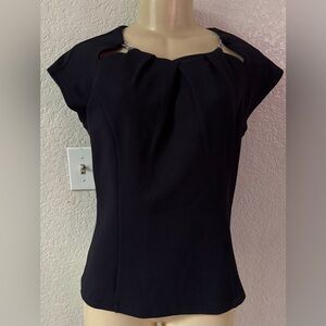 New York & Company Black Textured classy elegant dress nwt